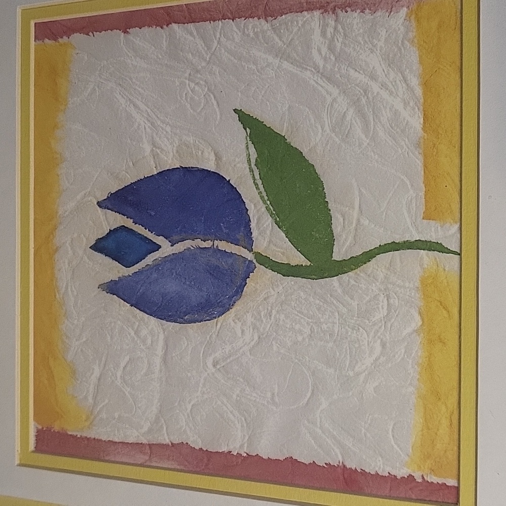 Framed Orange Flower Vintage Print by Alfred Alexander Gockel - Picture 2 of 3